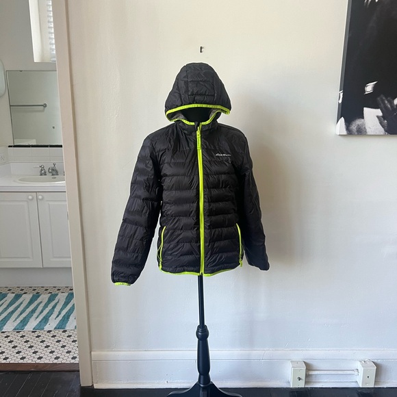 Eddie Bauer Reversible Puffer Coat Girls Large - Picture 7 of 11